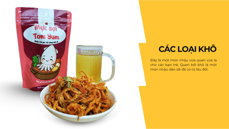 các loại khô - mồi nhậu genz