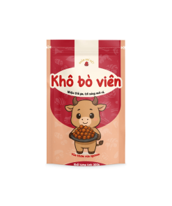 bao bì sản phẩm khô bò viên 300g