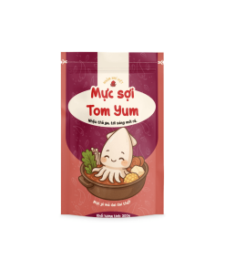 bao bì sản phẩm mực sợi sốt Tom Yum 300g