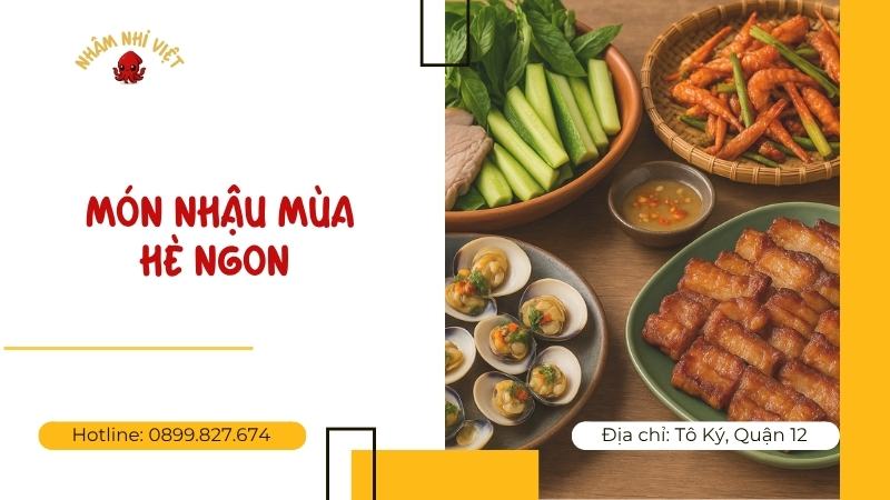 Món nhậu mùa hè ngon cho giới trẻ