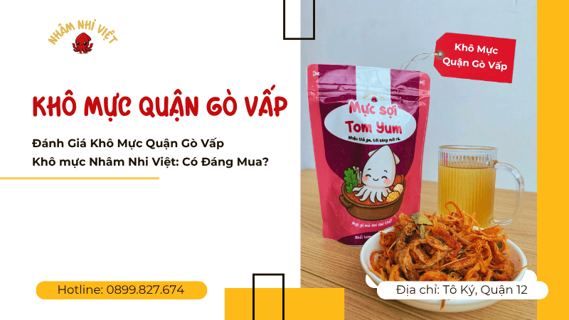ảnh bìa khô mực quận gò vấp | Bài review khô mực từ khách hàng