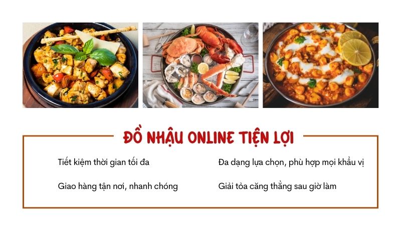 Đồ nhậu online tiện lợi