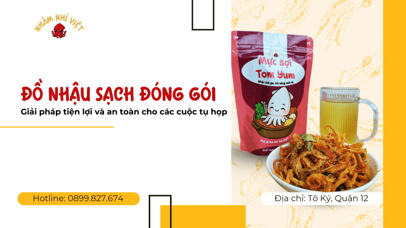 Đồ nhậu sạch đóng gói